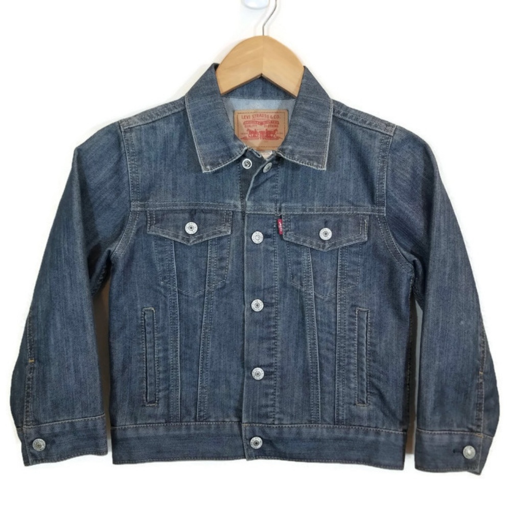 Unisex Levi's Denim Jean Trucker Jacket Size 6